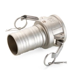 CAMLOCK TIPO C CAÑA ESTRIADA INOXIDABLE