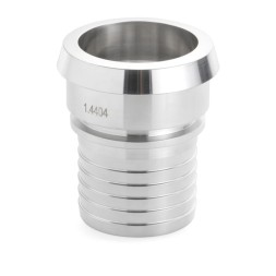 DIN 11851 HEMBRA ESPIGA ESTRIADA 316L