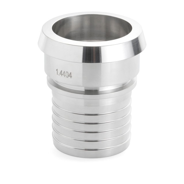 DIN 11851 HEMBRA ESPIGA ESTRIADA 316L